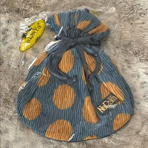 Nadya Blue and Orange Polka Dot Bag